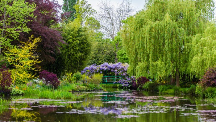 Beautiful garden in Normandy, France