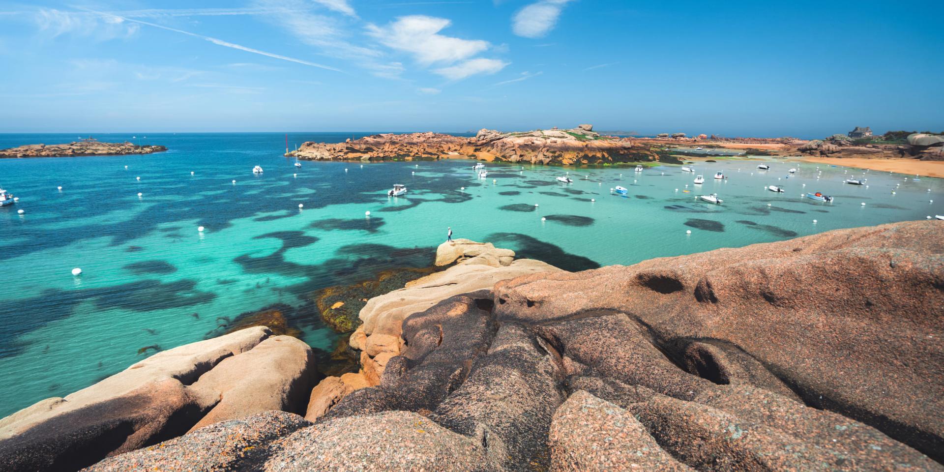 pink granite coast most beautiful beaches in france