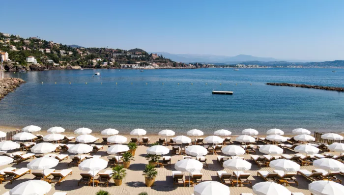 private beach club in théoule sur mer france